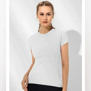 Loovoo Women Black Workout Top M Sporty Athleisure Outdoor Goth Grunge Capsule